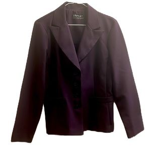 Spago Collection, Casual, Button Down, Long Sleeve Suit Jacket, Plum, Size M/L